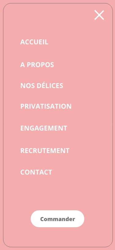 Création d'un site mobile pour un foodtruck pâtisserie