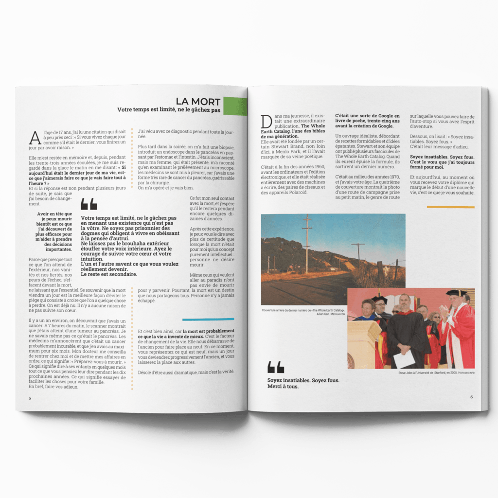 Mise en page d'un article