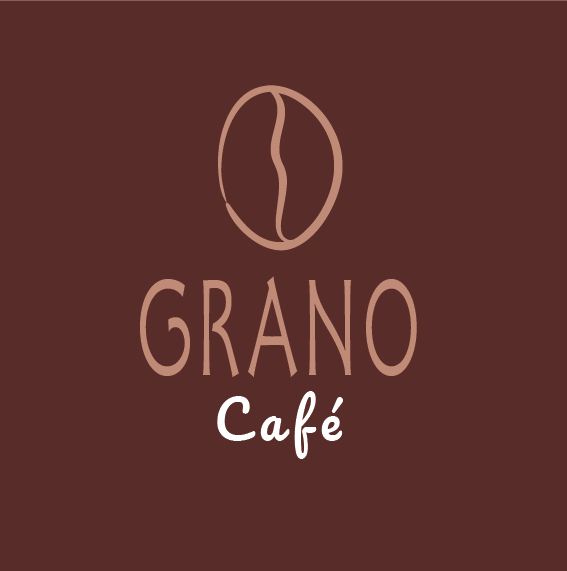 Logo fond foncé grain de café