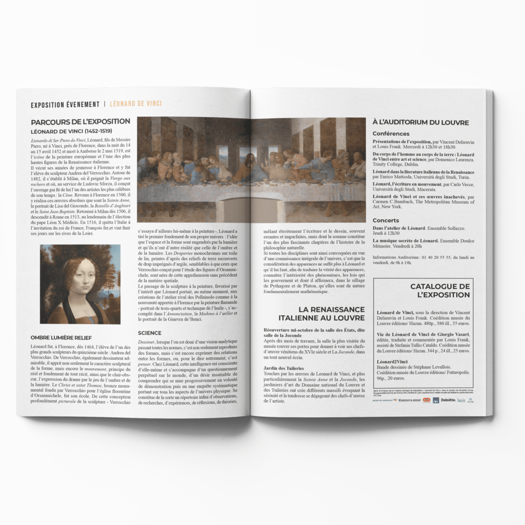 Mise en page d'un article Beaux Arts Magazine